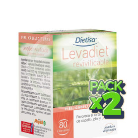 Pack 2x Levadiet Revivificable 80 Cápsulas Dietisa