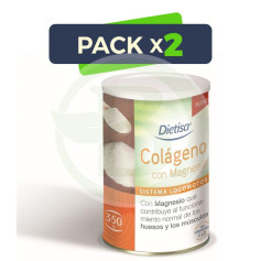 Pack 2x Colágeno con Magnesio 350Gr. Dietisa
