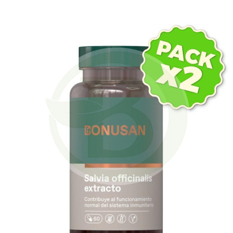 Pack 2x Salcia Officinalis 60 Cápsulas Bonusan