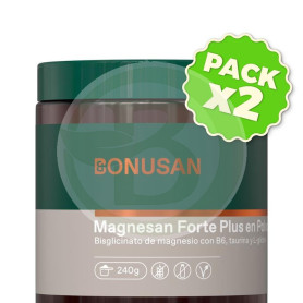 Pack 2x Magnesan Forte Plus en Polvo 240G Bonusan
