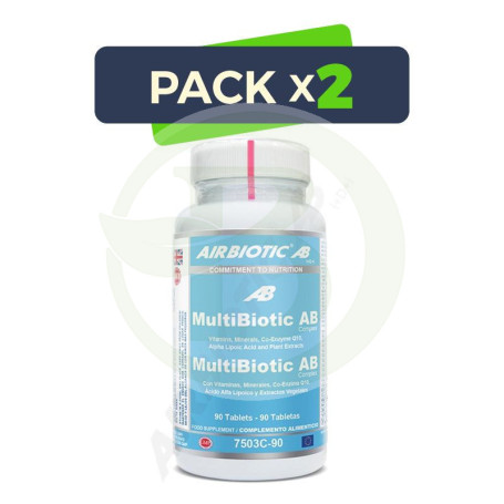 Pack 2x Multibiotic 90 Tabletas Airbiotic