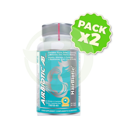 Pack 2x Hairbiotic Complex 60 Cápsulas Airbiotic