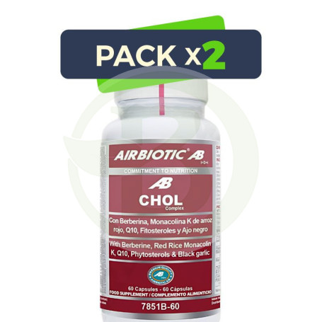 Pack 2x Chol Complex 60 Cápsulas Airbiotic