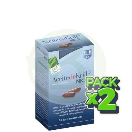 Pack 2x Aceite de Krill 80 Cápsulas 100% Naural