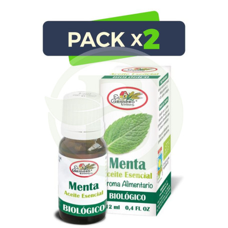 Pack 2x Aceite Esencial de Menta Bio 12Ml. El Granero