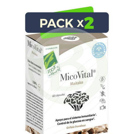 Pack 2x Micovital Maitake 60 Cápsulas 100% Natural