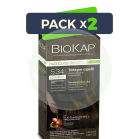 Pack 2x Rapid Delicato 5.34 Castaño Miel Claro 135Ml Biokap