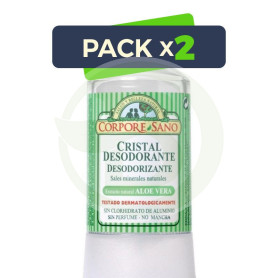 Pack 2x Desodorante Mineral de Aloe 60Gr. Corpore Sano