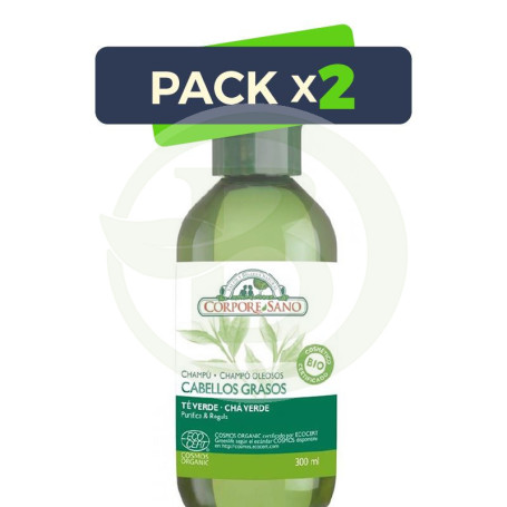Pack 2x Cahmpú Cabellos Grasos 300Ml. Corpore Sano