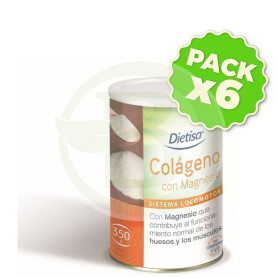 Pack 6x Colágeno con Magnesio 350Gr. Dietisa