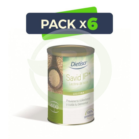 Pack 6x Lecitina de Soja IP 400Gr. Dietisa