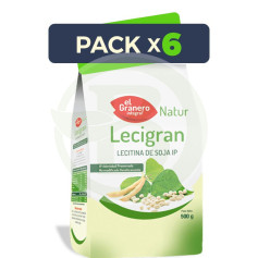 Pack 6x Lecigran (Lecitina di Soia IP) 500Gr. El Granero