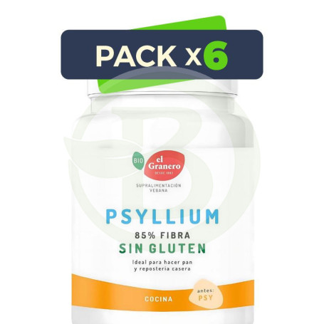 Pack 6x Psyllium Bio 400Gr. El Granero