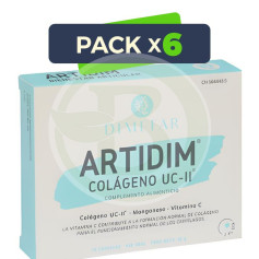 Pack 6x Artidim UC-II 490Mg. 30 Capsule Dimefar