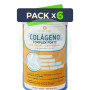Pack 6x Colageno Forte 300Gr Sabor Tropical Dimefar