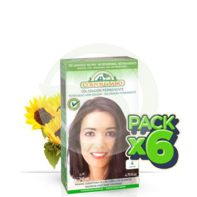 Pack 6x Tinte 4 Castaño 140Ml. Corpore Sano