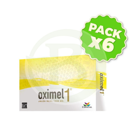 Pack 6x Oximel 1 Jalea Real 1500Mg. 20 Ampollas Conatal