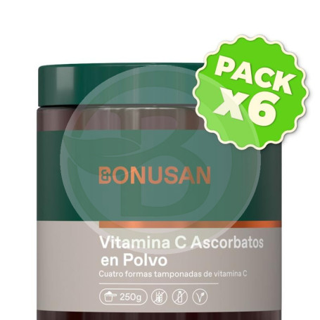 Pack 6x Vitamina C 250Gr. Bonusan