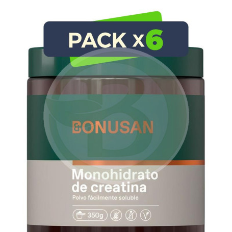 Pack 6x Creatina Monohidrato 350Gr. Bonusan