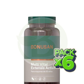 Pack 6x Multi Vital Extensis Activo 90 Tabletas Bonusan