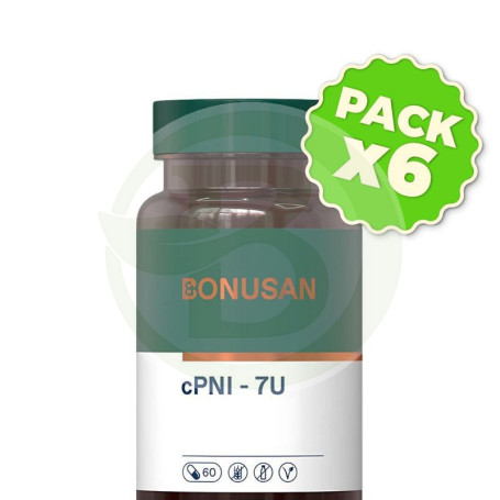 Pack 6x Cpni - 7U 60 Cápsulas Bonusan