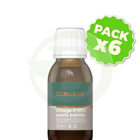 Pack 6x Omega 3 Msc Aceite Bebible 58Ml. Bonusan