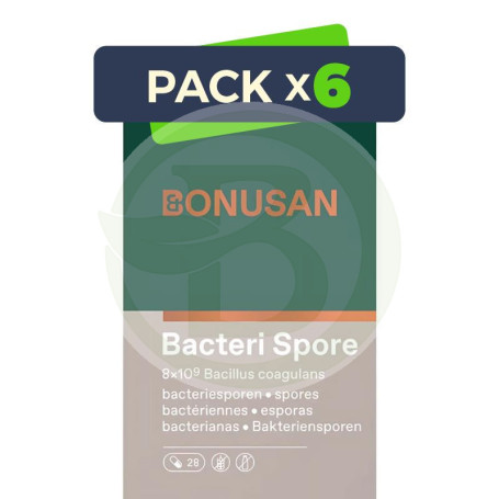 Pack 6x Bacteri Spore 28 Cápsulas Bonusan