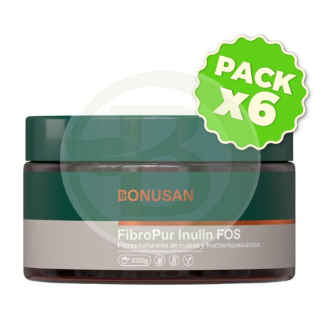 Pack 6x Fibropur Inulin Fos 200G Bonusan