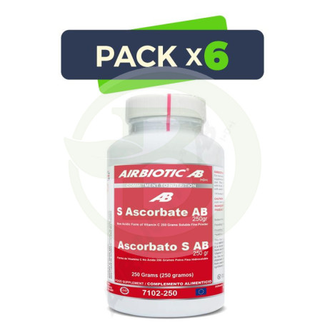 Pack 6x Ascorbato de Sodio 250Gr. Airbiotic