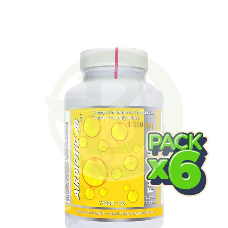 Pack 6x Fish Oil Tg 1300Mg 120 Cápsulas Airbiotic