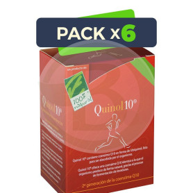 Pack 6x Quinol10 100Mg. 30 Cápsulas 100% Natural
