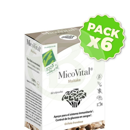 Pack 6x Micovital Maitake 60 Cápsulas 100% Natural