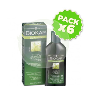 Pack 6x Champú Nutritivo y Reparador 200Ml. Biokap