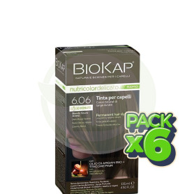 Pack 6x Rapid Delicato 6.06 Rubio Oscuro Habana 135Ml Biokap