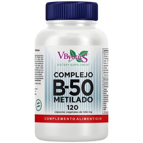 Complesso B50 Metilato 120 Capsule Vbyotics
