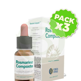 Pack 3x Rosmarino Composto 10Ml. (Cobre-Oro-Plata) Forza Vitale