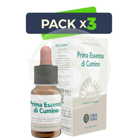 Pack 3x Primera Esencia de Cumino 10Ml. Forza Vitale