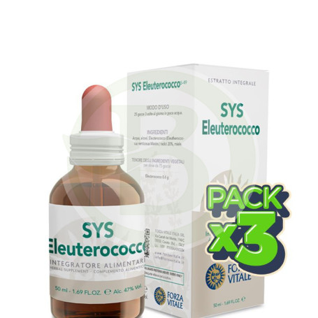 Pack 3x SYS Eleuterococo 50Ml. Forza Vitale