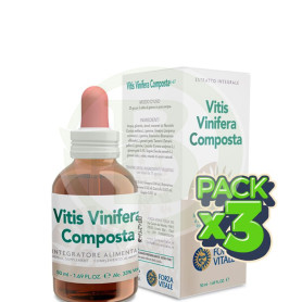 Pack 3x Vitis Vinífera Composta 50Ml. Forza Vitale