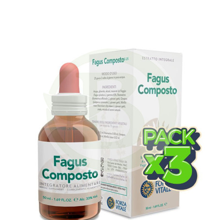 Pack 3x Fagus Composto 50Ml. Forza Vitale
