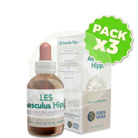 Pack 3x Les Aesculus Hippocastanum 50Ml. Forza Vitale