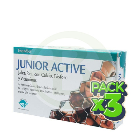 Pack 3x Jalea Junior 12/18 20 Viales Espadiet