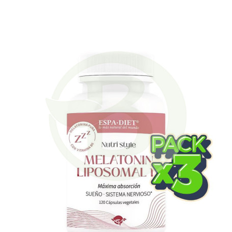 Pack 3x Melatonin Liposomal 1,9Mg 120 Capsulas Espadiet