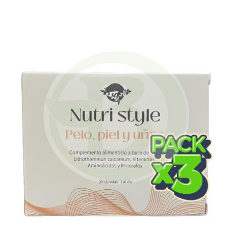 Pack 3x Pelo+Pel+Uñas Nutri Style 30 Capsulas Espadiet