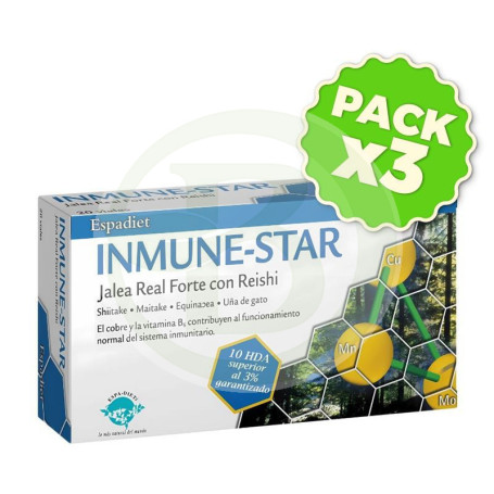 Pack 3x Jalea Inmune Star Forte 20 Viales Espadiet