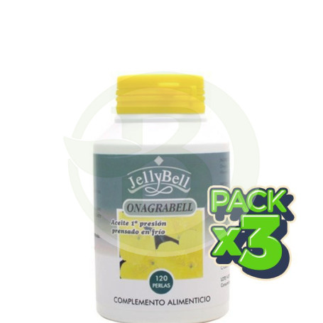 Pack 3x Onagrabell 120 Perlas Jellybell