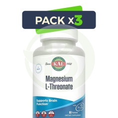 Pack 3x L-Threonate Magnesium 60 Compresse Kal