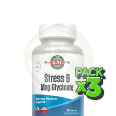 Pack 3x Stress B Mag Glycinate 60 Capsule Vegetali Kal