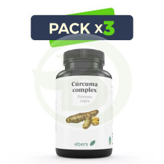 Pack 3x Cúrcuma Complex 60 Cáps Ebers