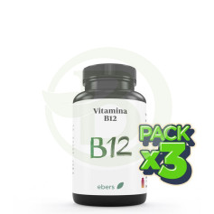 Pack 3x Vitamina B12 60 Comp Ebers